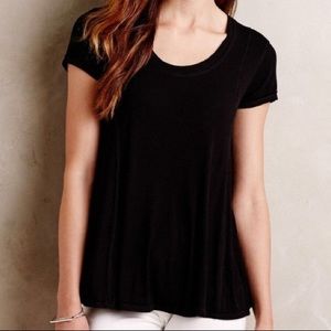Bordeaux Scoop Neck Swing Top Anthropologie